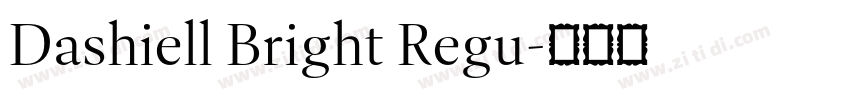 Dashiell Bright Regu字体转换